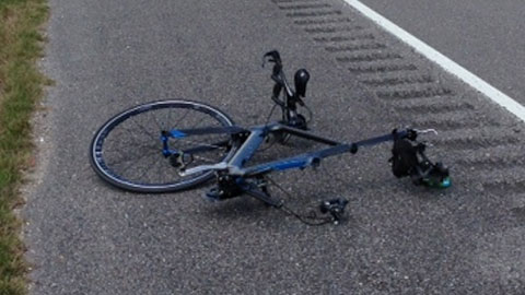 Picture of a bicycle accident
