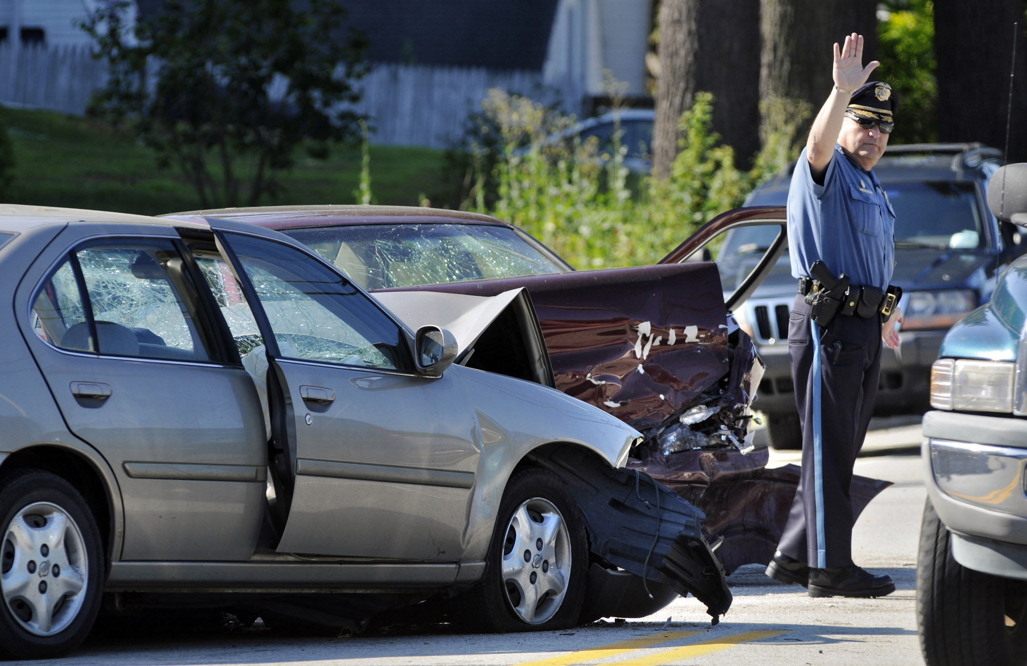 Picture of a car accident